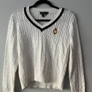 Ralph Lauren V-neck Preppy Sweater